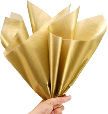 36 Sheets Gold Tissue Paper for Gift Bags, 20" x 14" Wrapping 