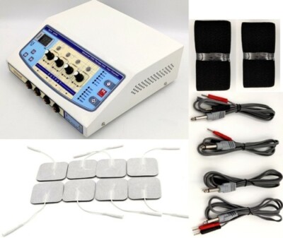 Electro.therapy 4 channel Machine Dynopluse Therapy Sticky Adhesive Pads LED 76U