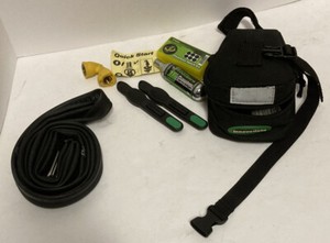 Genuine Innovations Deluxe Bike Tire Repair Kit 16g CO2 Patches Levers Inflator
