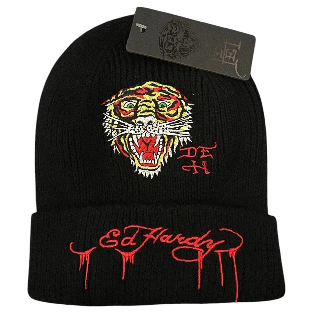 Ed Hardy Tiger Face Beanie