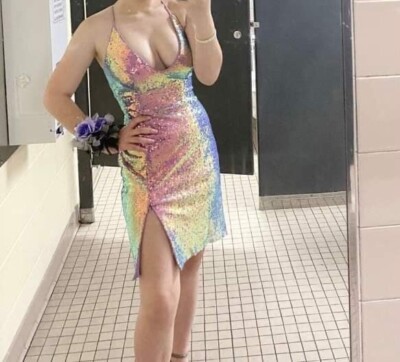 ebay cheap homecoming dresses V-Neck Periwinkle Cutout Wasit Beaded Homecoming Dress  FancyVestido