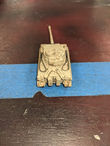 Tigre tedesca 1 fiamme della guerra #3 base metallo resina torretta 15 mm fronte battaglia - Foto 3 di 5