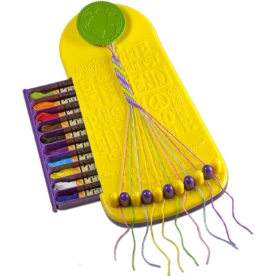 My Friendship Bracelet Maker Lakeshore Learning Center & Several Used Threads