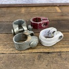 Old School Bmx Seatpost Clamp Lot 4 Clamps 25.4 Vintage Alloy Seat Parts 70s 80s