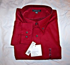 MEN'S LONG SLEEVE DRESS SHIRT 2XL with  Button Down Collar NEW