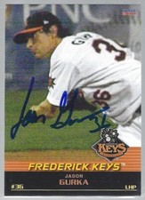 IP autograph signed 2011 Choice Sportscards Frederick Keys #10 Jason Gurka card