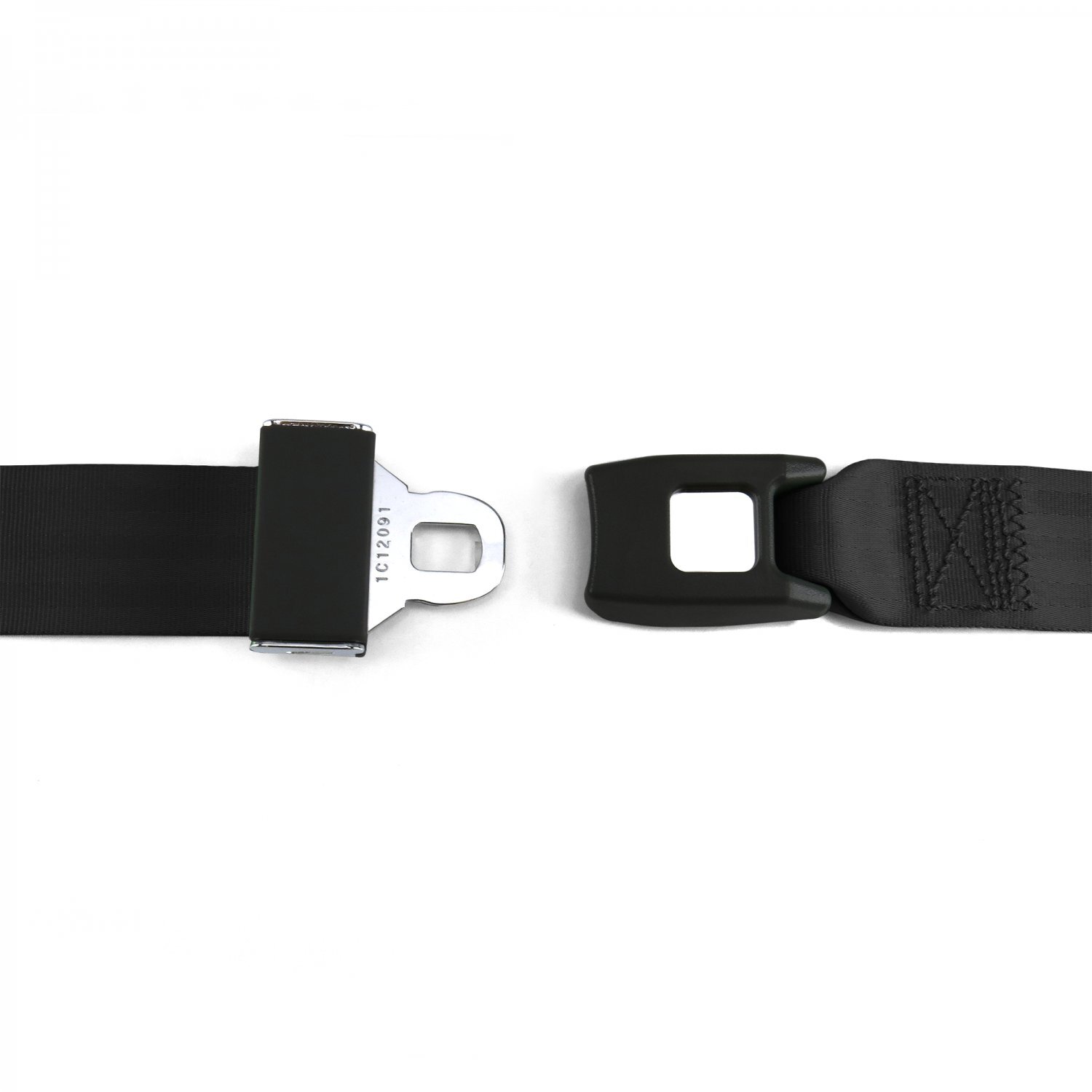 Ford GT40 1964 - 1969 Standard 2pt Black Retractable Bench Seat Belt Kit w/ Brac