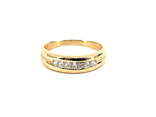 14KT Yellow Gold 4.82g Men's Diamond Ring Size 10.75, 50pts tw Approx.