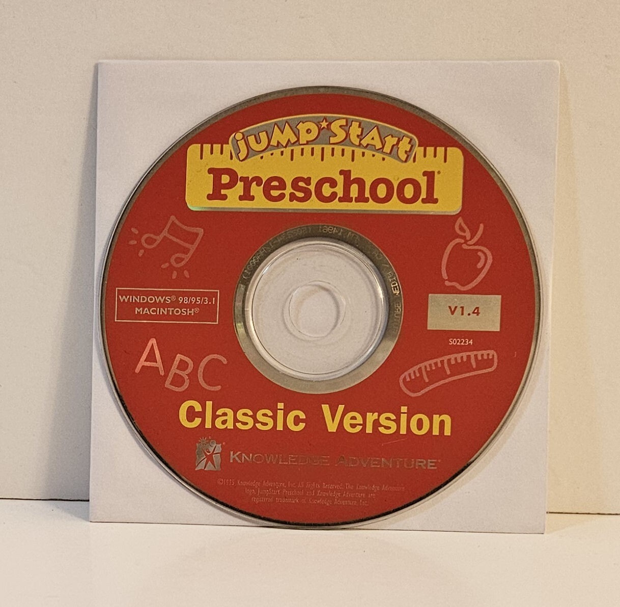 Jumpstart Preschool [Classic Version] PC CDRom 1995 Windows Kids