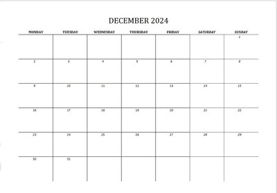 2023 Calendar Printable Landscape, Monthly Calendar Planner DOWNLOAD PDF v1  | eBay