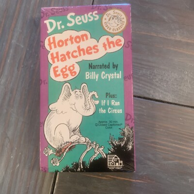 New Sealed VTG VHS Dr Seuss Horton Hatches The Egg Billy Crystal Narrated
