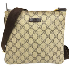 Auth Gucci Shoulder Bag GG Supreme Crossbody 201538 PVC Made in Italy