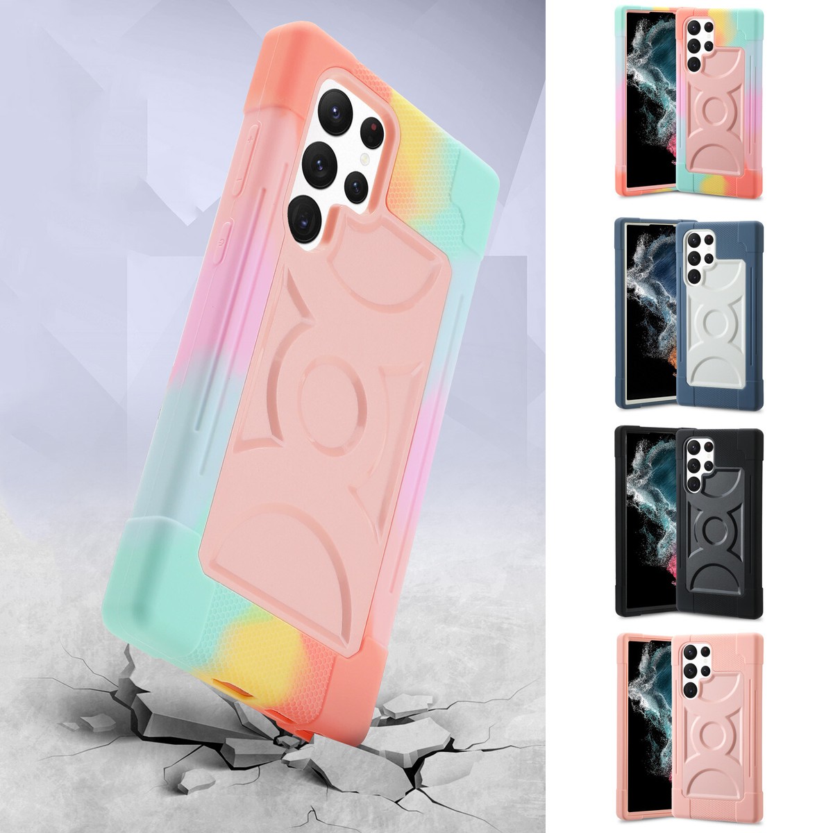 For Samsung Galaxy S22 Ultra Drop Protection Hybrid PC+Silicone Phone Case Cover | eBay For Samsung Galaxy S22 Ultra Drop Protection Hybrid PC+Silicone Phone Case Cover | eBay