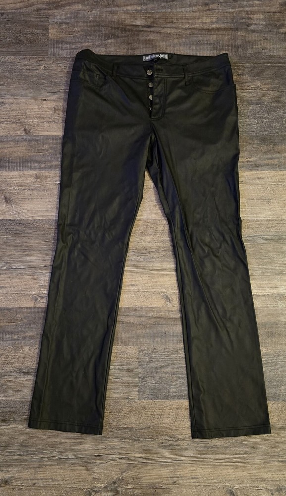 Lip Service Satin Black Vinyl Pants -Sz 34 - Gothic & Industrial Wear