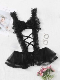 Women's Sexy French Maid Costume Anime Cosplay Lingerie Outfits Role Play Dress