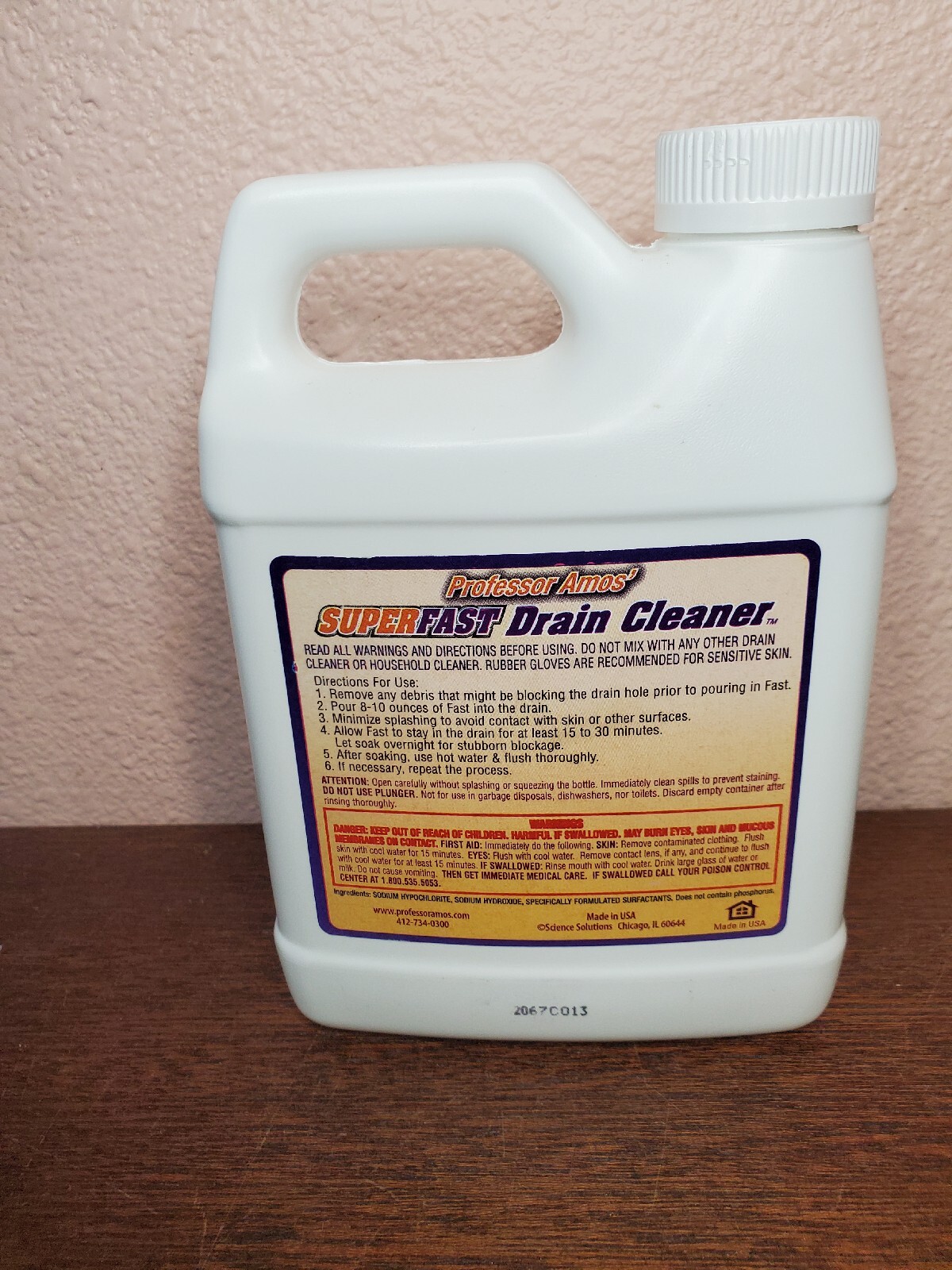 Professor Amos Super Fast Drain Cleaner Accelerated 32 fl OzNEW