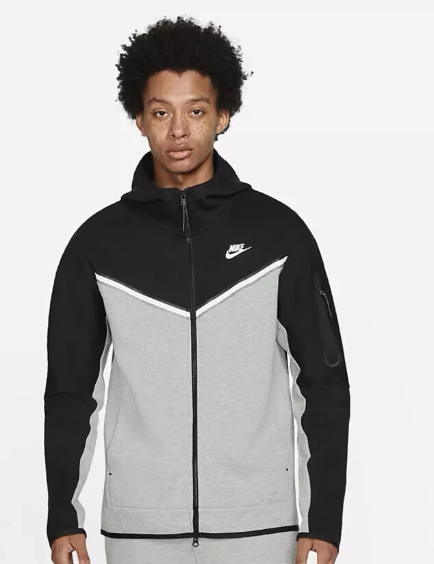 Nike Tech Fleece Windrunner Hoodie Black/Grey (CU4489 016) | eBay UK