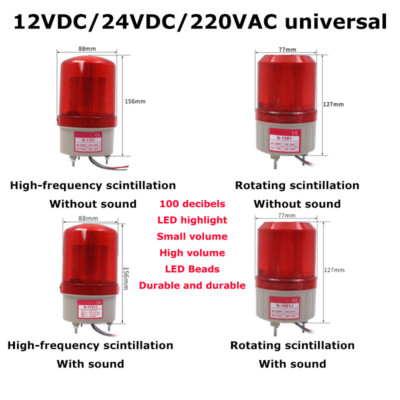 100db Small Rotating Warning Light LED Signal Light Alarm High volume Durable