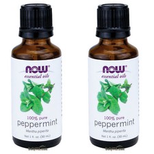 2 x NOW Peppermint Oil 1 fl oz Aromatherapy