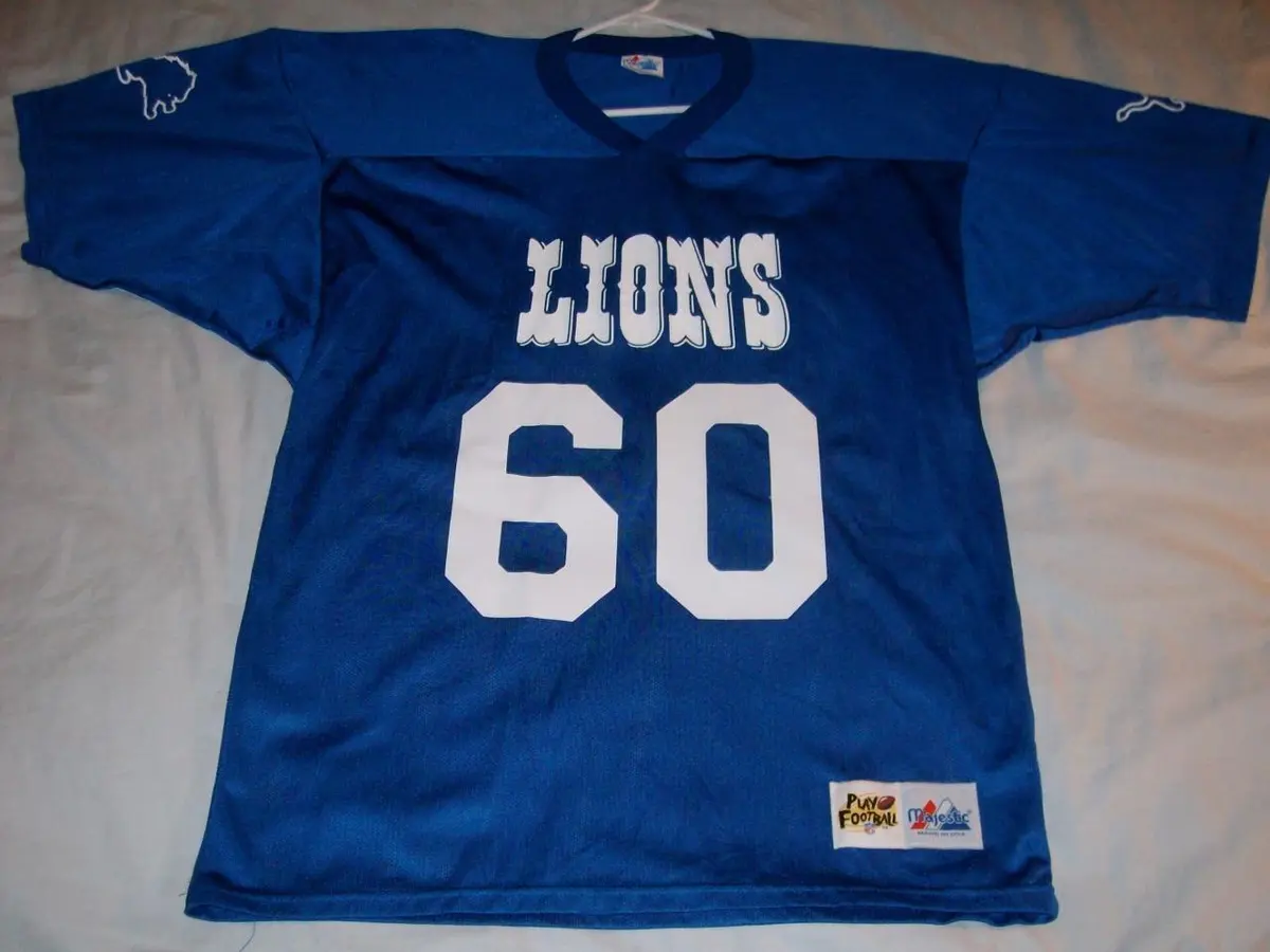 detroit lions game used jersey