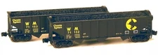 Z Full Throttle FT5605-1 Rib 40' Heap-End 70-Ton Hoppers Chessie WM 2-Car Set #1