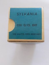 1x Sylvania EHT Tungsten Halogen Lamp 250Q/CL 120V 250W