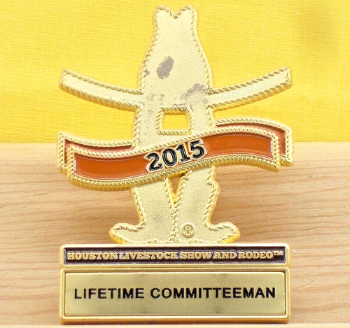 HOUSTON LIVESTOCK SHOW & RODEO 2015 *** Lifetime Committeeman * LAPEL ...