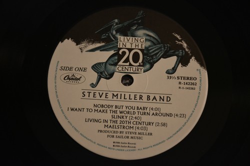 Steve Miller Living in the 20th Century Album Record LP Vinyl 1986 Capitol EMI - Picture 6 of 8