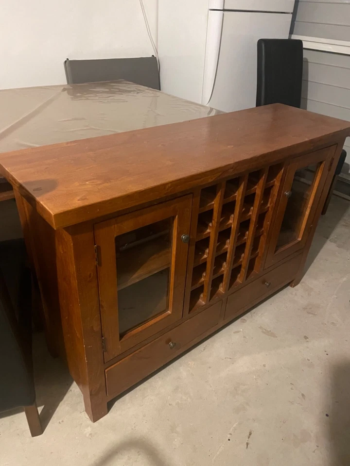 Timber wine cabinet Great condition - image 2 of 2