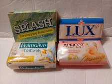 Lot of 4-Edenfield Splash, Palmolive Naturals, Lux and Apricot Massage Soap
