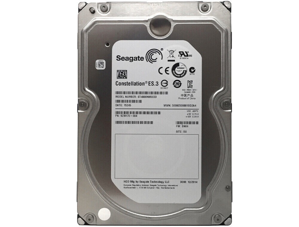 Seagate Constellation ES ST4000NM0033 4TB 7200RPM 128MB 6.0