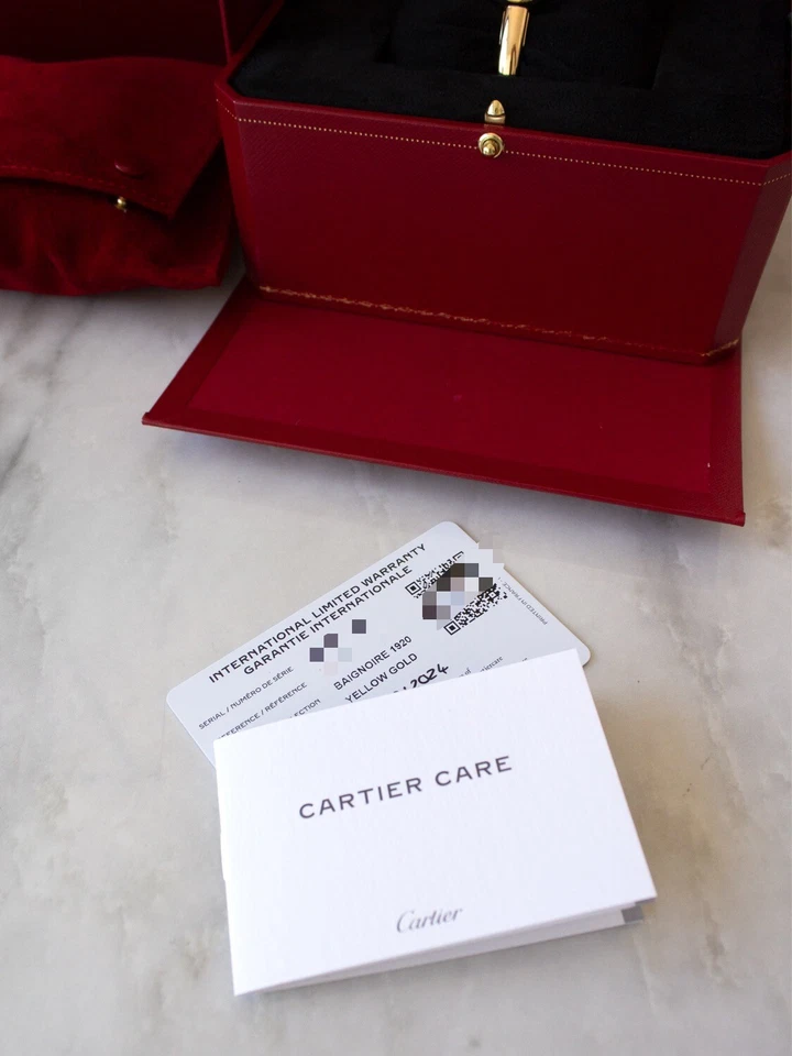 Cartier Baignoire Mini 18K Yellow Gold Bangle Watch 17 - Image 3 of 4