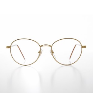 round gold reading glasses