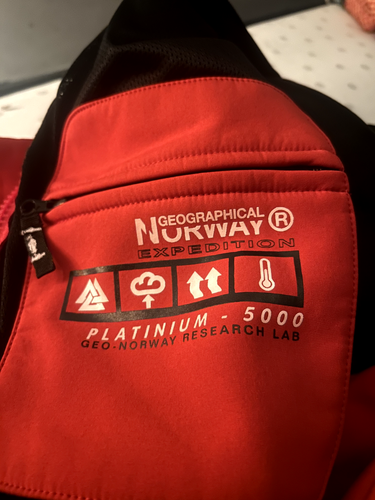 MENS SMALL GEOGRAPHICAL NORWAY PLATINUM 5000 HOODED JACKET/COAT - Picture 10 of 10