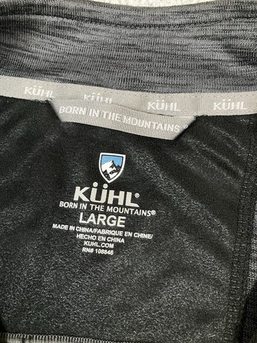 KÜHL Men’s ALLOY™ 1/4 Zip Long Sleeve Graphite Pullover Athletic Layer SZ Large - Picture 5 of 12