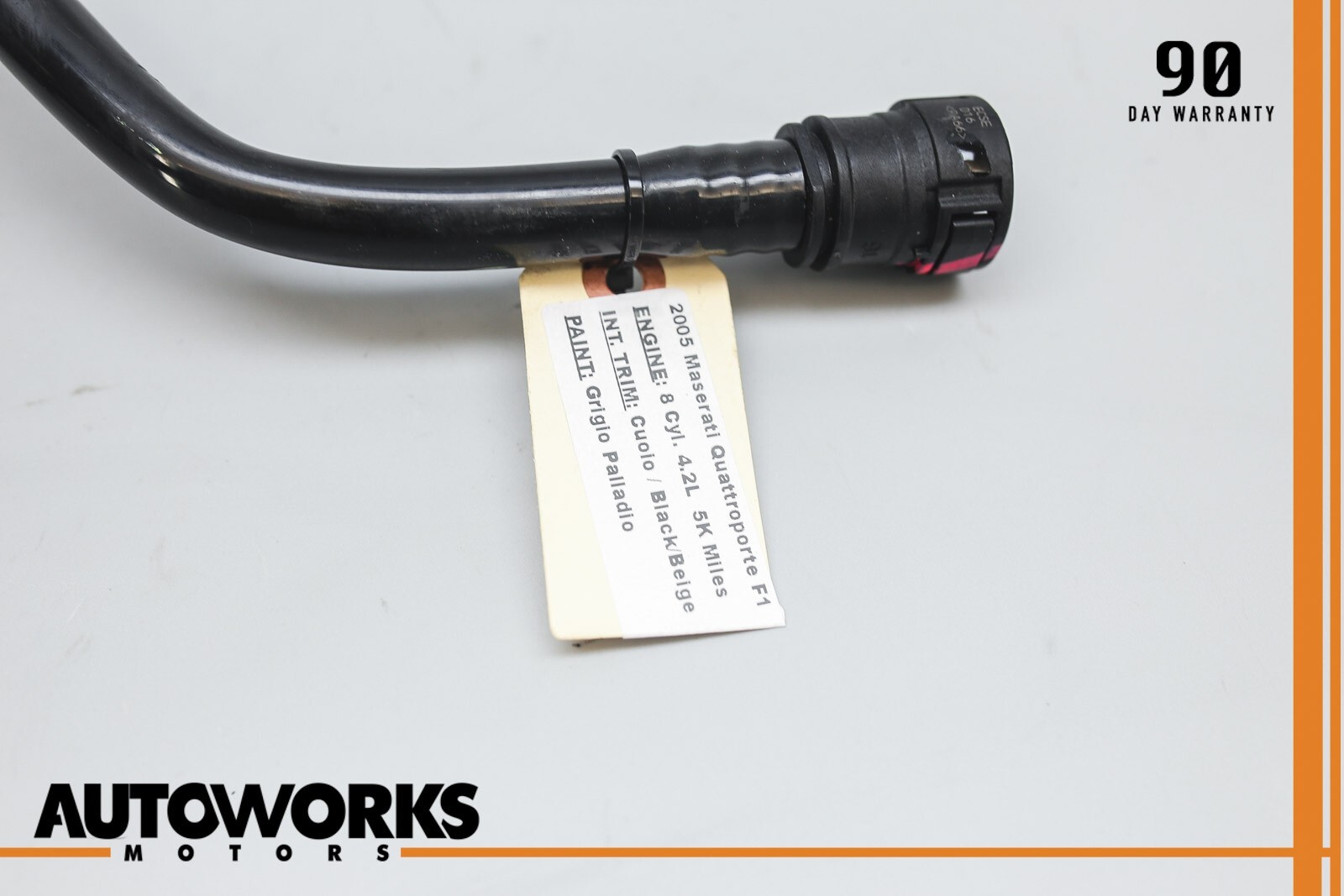 04-19 Maserati Quattroporte M139 GranTurismo M145 Fuel Tank Valve Hose Pipe OEM