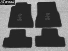 Autoteppich Fußmatten für Ford Mustang Cobra Shelby 2005-2012 schwarz schwarz