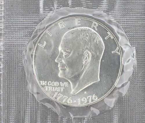 1976 S Eisenhower Dollar BU 40% Silver Bicentennial US Coin IKE Mint Cello! - Picture 1 of 3
