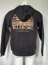 Billabong Gray Graphic Fleece Pullover Hoodie Sweatshirt Men's LARGE
