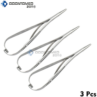 3 Pcs Orthodontic Mathieu Slim Line Needle Holder Forceps Ligature Narrow Tip