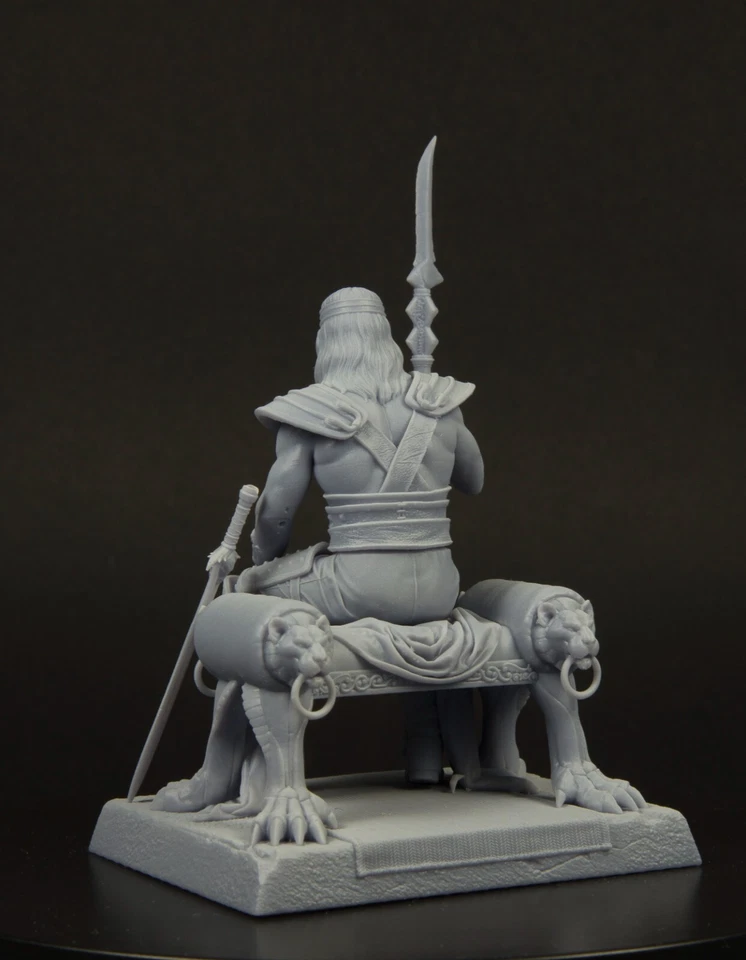 Figura de Resina. Barbaro. La leyenda de Conan. FanArt. 1/20. 90mm. Impreso 3D. - Imagen 4 de 4