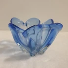 🔶️MURANO GLASS VINTAGE SOMMERSO CONSOLE FAZZOLETTO VASE 60s SEGUSO VETRI D'ARTE