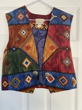 Vintage Coldwater Creek Tapestry Texas Vest J...