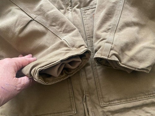 Mens Carhartt Jacket Size 3XL XXXL Sherpa Lined C61 FRB Brown Canvas EUC - Picture 7 of 10