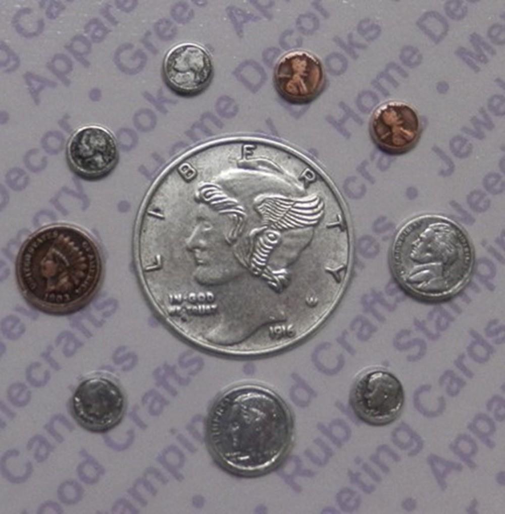 93004            Mixed Colors Asst. Coins Jewelry Findings/Blist