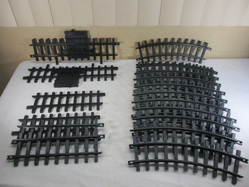 1986 New Bright G Scale Train Plastic Track Curve & Straight & Stop   Lot of 18 - Picture 1 of 8