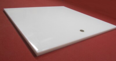 HDPE (Polyethylene) Sheet White, .625'' (5/8'') Thick x 24'' Wide x 24'' Long