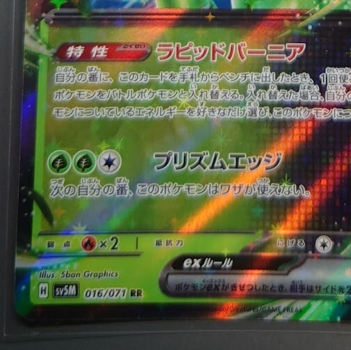 へトロジェニティ 初期 Iron Leaves ex RR 016/071 sv5M - Cyber Judge HOLO PCG