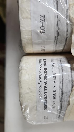 HaokHome Lot of 5  ZZ-03 Vinyl Faux White Brick Wallpaper Rolls 10.05M x 0.53M - Bild 5 von 5