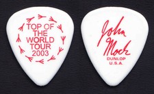 Dixie Chicks John Mock Signature White Guitar Pick - 2003 Top of the World Tour